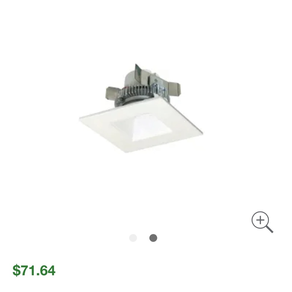 Nora Lighting Cobalt Click 4" LED Square Recessed Trim can light